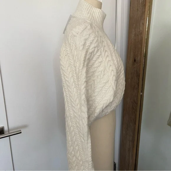 NEW For Love and Lemons Amelia Cross Front Turtleneck - Picture 5 of 6